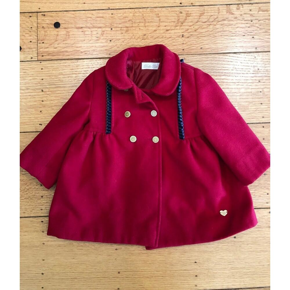 Dolce Petit 12M Red Holiday Dress Coat
